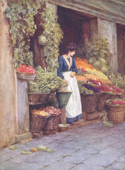 A Fruit Stall, Venice